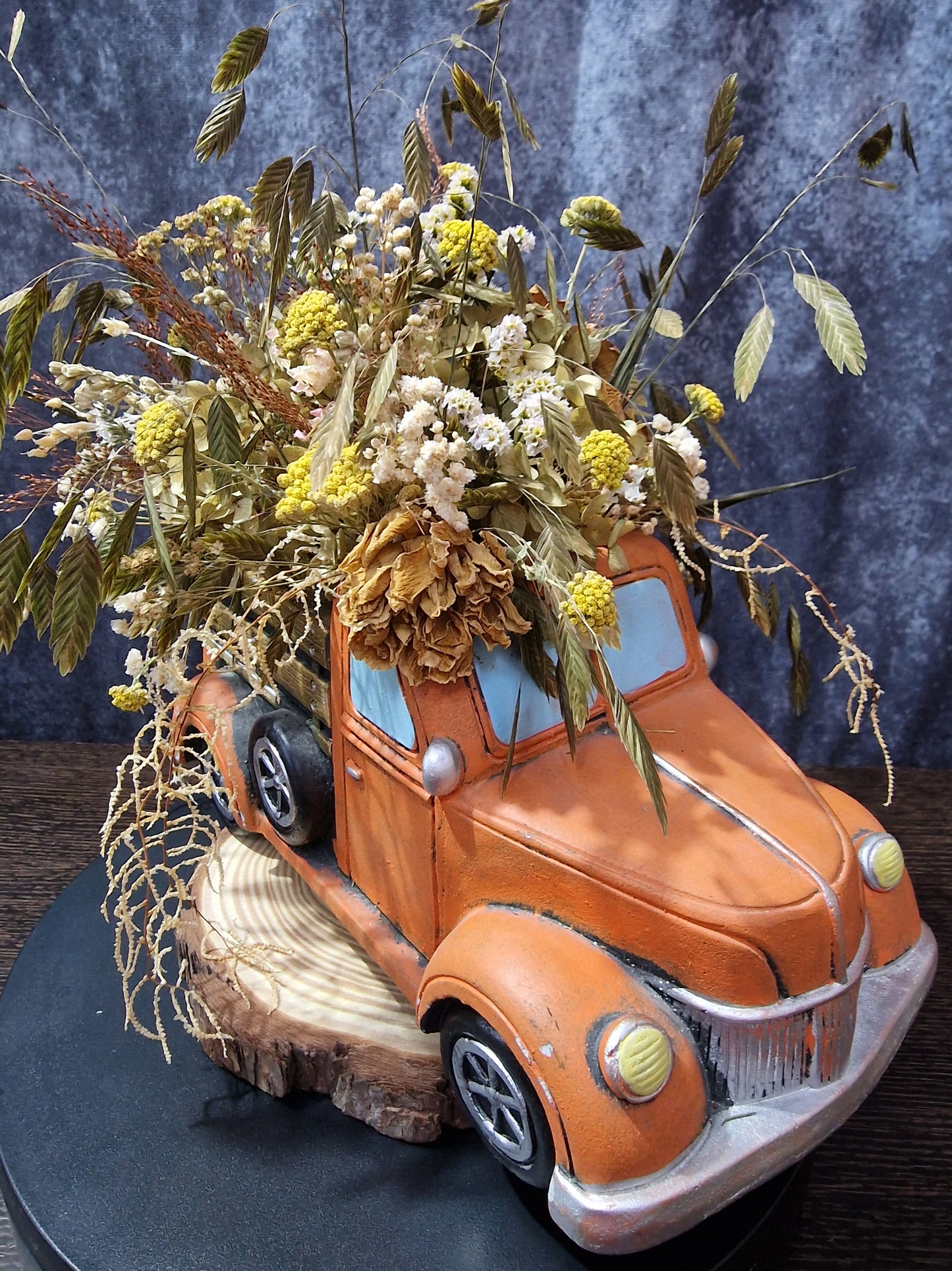 Centro ceramica con flor seca "Wild Car"