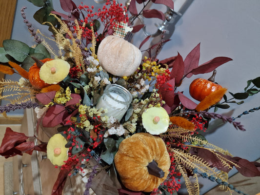 CENTRO PUMPKIN VELA 1 JADOR DECOFLOR. FLOR PRESERVADA