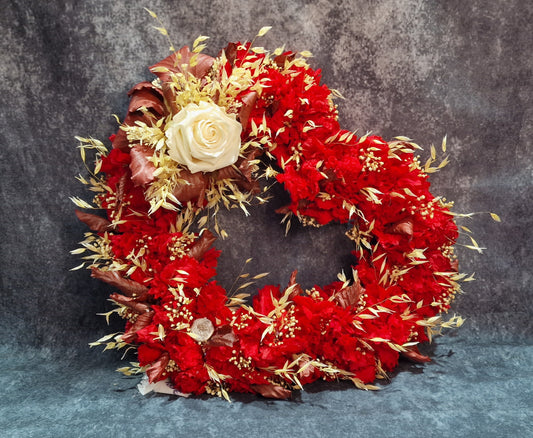 CORAZON PASION JADOR DECOFLOR. FLORES PRESERVADAS