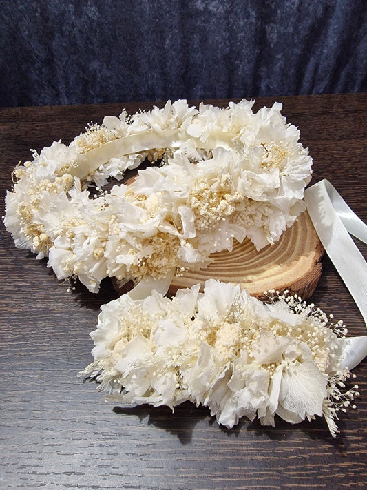 DIADEMA Y ACCESORIOS PERSIA JADOR DECOFLOR. FLOR PRESERVADA